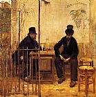 Jean Francois Raffaelli Famous Paintings - The Absinthe Drinkers